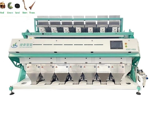 Machine de tri de couleur de riz d'arachide CCD RVB 7 chutes