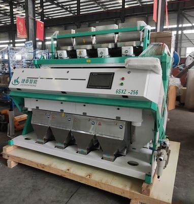 Descendeurs blancs de la machine 4 de trieuse de couleur de riz de noir de Brown de caméra CCD 256 canaux